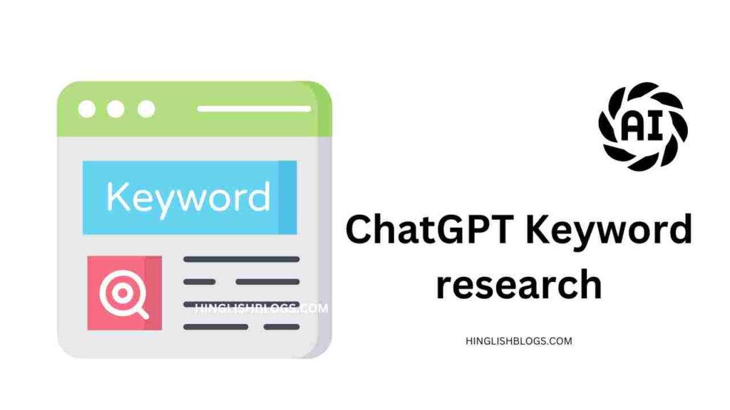 ChatGPT Keyword research