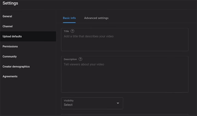 Kaise set karein Upload Defaults settting YouTube channel per