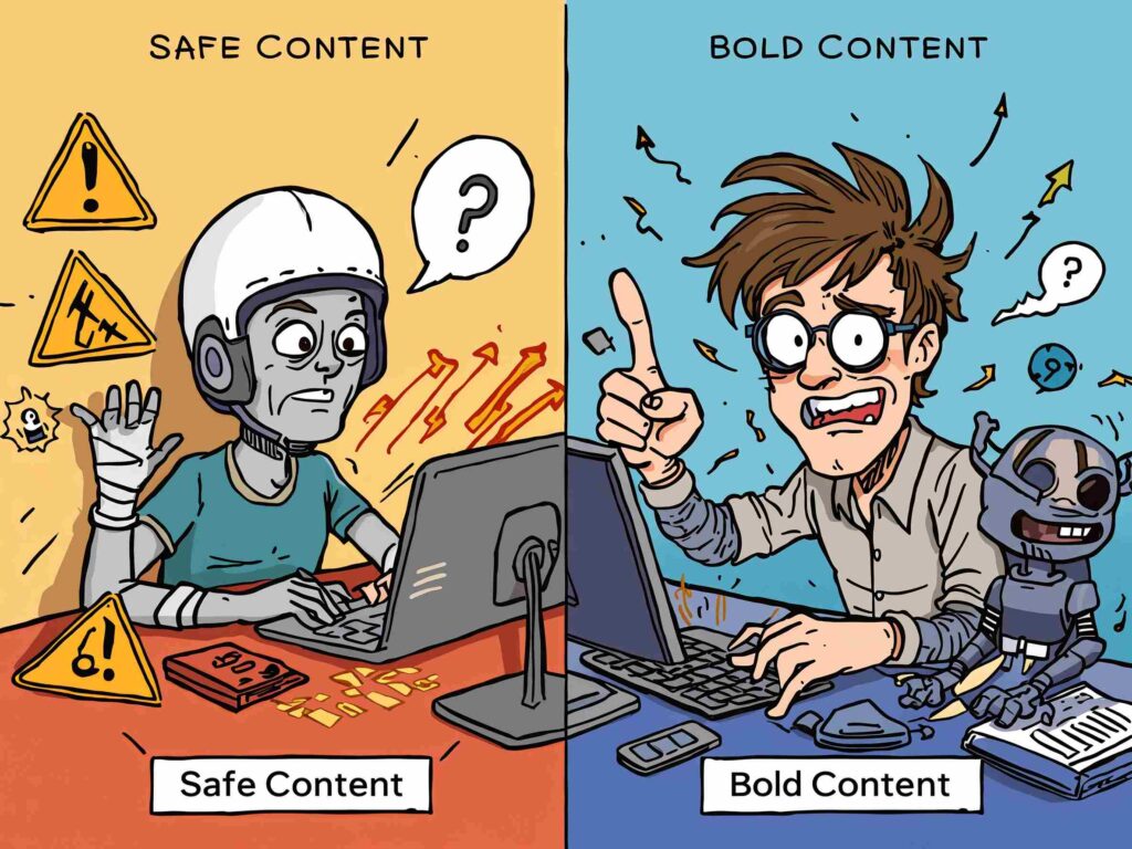 safe content likhta writer jo Google pe rank nahi kar raha